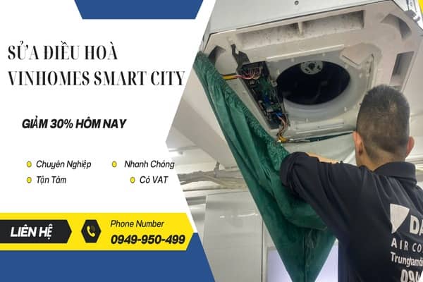 sửa chữa điều hòa âm trần tại Vinhomes smart city sửa chữa điều hòa âm trần tại Vinhomes smart city