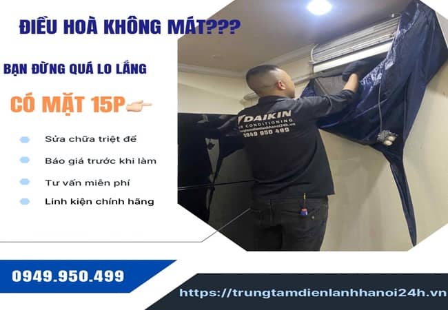 thợ sửa điều hòa không mát tại nhà