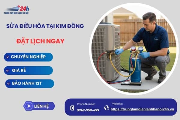 tháo lắp điều hòa tại Kim Đồng